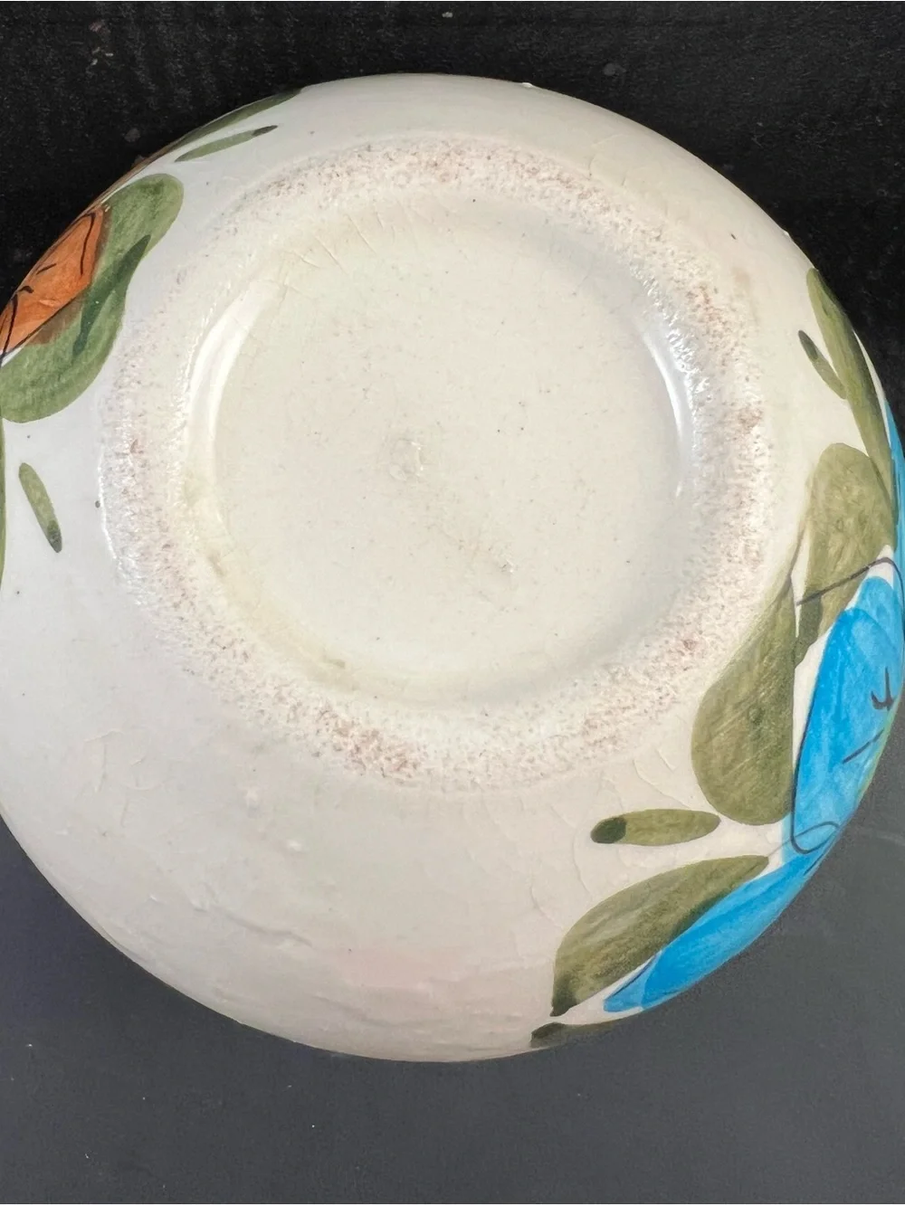 Set Of 3 Handpainted Vintage Pottery Succulent Cactus Flower Pots